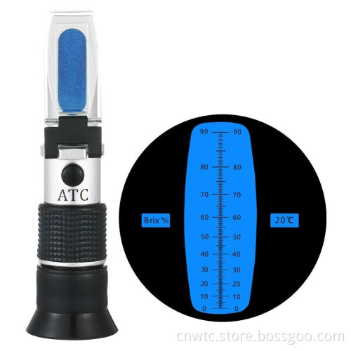 Refractometer 0-90 Brix: Accurate Handheld Device for Measuring Sugar Content